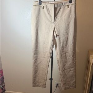 Calvin Klein Slim Khaki Pants in Light Beige